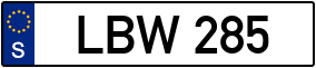 Trailer License Plate